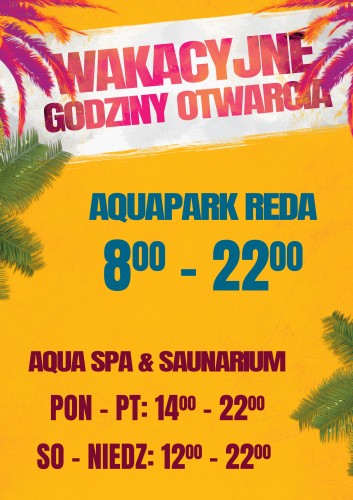 Wakacyjne godziny otwarcia!