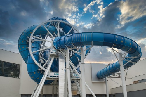 Europe’s Only Rotating Water Slide! 